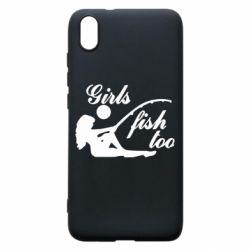 Чехол для Xiaomi Redmi 7A Девушки тоже рыбачат - PrintSalon