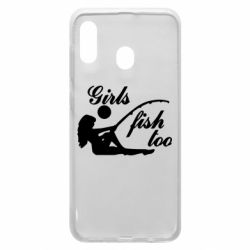 Чехол для Samsung A20 Девушки тоже рыбачат - PrintSalon