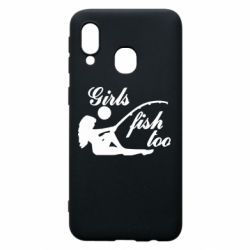 Чехол для Samsung A40 Девушки тоже рыбачат - PrintSalon