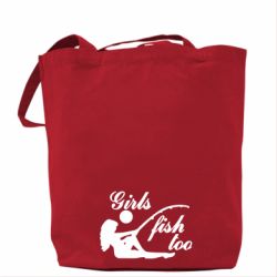 Эко-сумка Девушки тоже рыбачат - PrintSalon