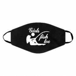 Маска многоразовая Девушки тоже рыбачат - PrintSalon