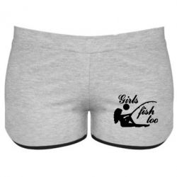 Женские шорты Девушки тоже рыбачат - PrintSalon