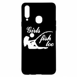 Чехол для Samsung A20s Девушки тоже рыбачат - PrintSalon