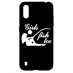 Чехол для Samsung A01/M01 Девушки тоже рыбачат - PrintSalon