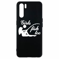 Чехол для Oppo A91/Reno3 Девушки тоже рыбачат - PrintSalon