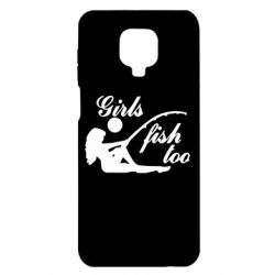 Чехол для Xiaomi Redmi Note 9S/9Pro/9Pro Max Девушки тоже рыбачат - PrintSalon