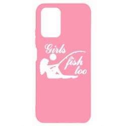 Чехол для Xiaomi Redmi Note 10 Девушки тоже рыбачат - PrintSalon