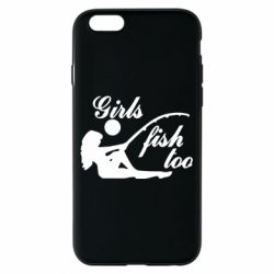 Чехол для iPhone 6/6S Девушки тоже рыбачат - PrintSalon