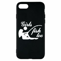 Чехол для iPhone 8 Девушки тоже рыбачат - PrintSalon