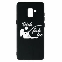 Чехол для Samsung A8+ 2018 Девушки тоже рыбачат - PrintSalon