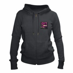 Женское худи на молнии Девяностые - PrintSalon