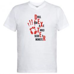 Мужская футболка  с V-образным вырезом Dexter - PrintSalon