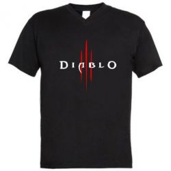 Чоловіча футболка з V-подібним вирізом Diablo 3 - PrintSalon
