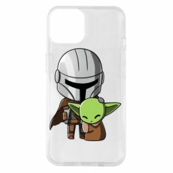 Чехол для iPhone 14 Din Djarin And The Child