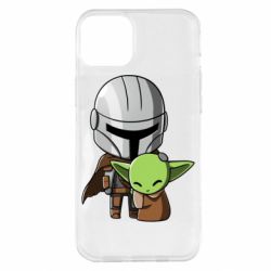 Чехол для iPhone 14 Plus Din Djarin And The Child - PrintSalon