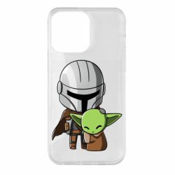 Чехол для iPhone 14 Pro Max Din Djarin And The Child - PrintSalon