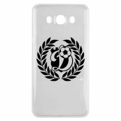 Чехол для Samsung J7 2016 Динамо Киев: мяч, колоски лого