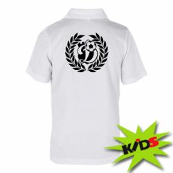 Детское поло Динамо Киев: мяч, колоски лого