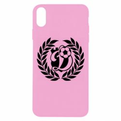 Чохол для iPhone Xs Max Динамо Київ: м'яч, колоски лого