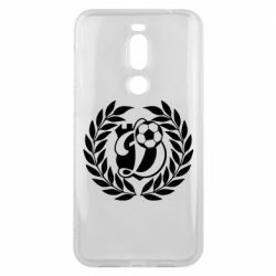 Чехол для Meizu X8 Динамо Киев: мяч, колоски лого