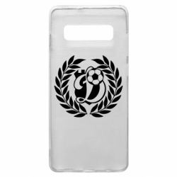 Чехол для Samsung S10+ Динамо Киев: мяч, колоски лого