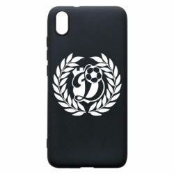 Чехол для Xiaomi Redmi 7A Динамо Киев: мяч, колоски лого