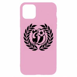 Чохол для iPhone 11 Динамо Київ: м'яч, колоски лого-PrintSalon Чохол для iPhone 11 Динамо Київ: м'яч, колоски лого