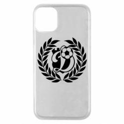 Чехол для iPhone 11 Pro Динамо Киев: мяч, колоски лого