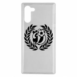 Чехол для Samsung Note 10 Динамо Киев: мяч, колоски лого