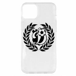 Чехол для iPhone 14 Plus Динамо Киев: мяч, колоски лого