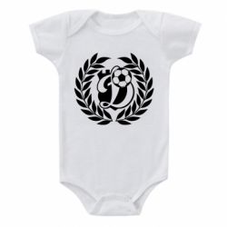 Детский бодик Динамо Киев: мяч, колоски лого