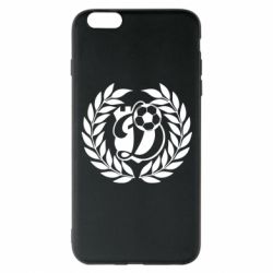 Чехол для iPhone 6 Plus/6S Plus Динамо Киев: мяч, колоски лого