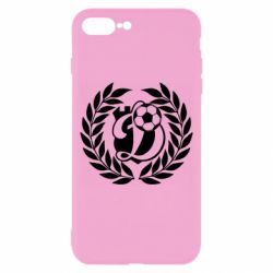 Чохол для iPhone 8 Plus Динамо Київ: м'яч, колоски лого - PrintSalon