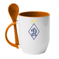 Чашка з ложкою Динамо Київ - PrintSalon