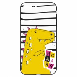 Чехол для iPhone 7 Plus Dinosaur and stripes-PrintSalon Чехол для iPhone 7 Plus Dinosaur and stripes