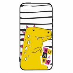 Чохол для iphone 5/5S/SE Dinosaur and stripes - PrintSalon