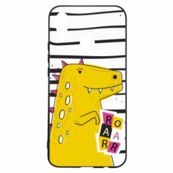 Чохол для Huawei P Smart Plus 2018 Dinosaur and stripes - PrintSalon