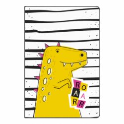 Блокнот з принтом Dinosaur and stripes - PrintSalon