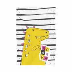 Рушник з принтом Dinosaur and stripes