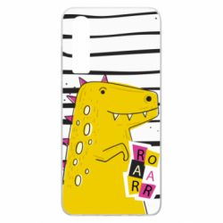 Чохол для Huawei P30 Dinosaur and stripes - PrintSalon