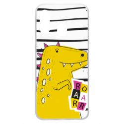 Чохол для Samsung A40 Dinosaur and stripes - PrintSalon