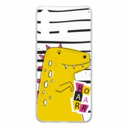 Чохол для Samsung A60 Dinosaur and stripes - PrintSalon