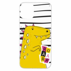 Чохол для iPhone 11 Dinosaur and stripes - PrintSalon