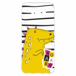 Чохол для Samsung S8 Dinosaur and stripes - PrintSalon