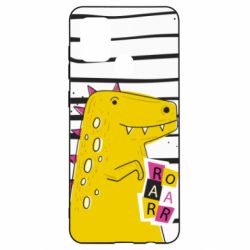 Чохол для Samsung A21s Dinosaur and stripes - PrintSalon