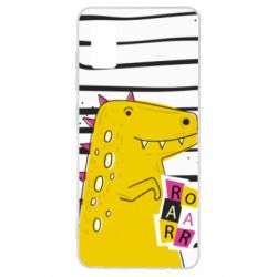 Чохол для Samsung A41 Dinosaur and stripes - PrintSalon