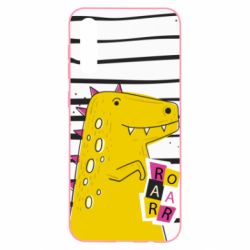 Чохол для Samsung A50 Dinosaur and stripes - PrintSalon