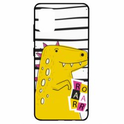 Чохол для Samsung A51 Dinosaur and stripes - PrintSalon