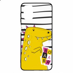 Чохол для Samsung M51 Dinosaur and stripes - PrintSalon