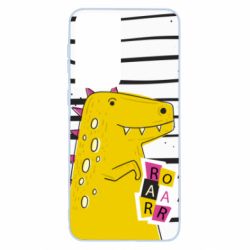 Чохол для Samsung S21 Dinosaur and stripes - PrintSalon
